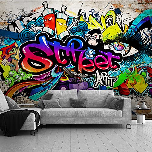 Runa Art Papel tapiz fotográfico arte callejero Graffiti Moderna Lana Sala Cuarto Salón - Made in Germany - Vistoso 9218010b